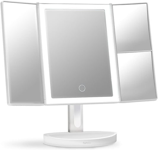 72 LED HD Makeup Mirror Rechargeable Desktop Smart Daylight, Cool, Natural Light - UC Worldlink