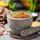 Tera Mortar and Pestle Set CY0168 natural granite Grey UK stock Free UK postage, - UC Worldlink