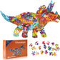 Dinosaur Jigsaw Puzzle for Kids, 150 Pieces Triceratops Puzzles, XMAS Gift, UK. - UC Worldlink