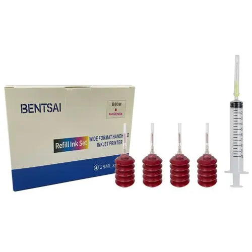 BENTSAI Refill Ink Magenta Set 4 Pack, B80 Handheld Printer, UK Stock, Free P+P. - UC Worldlink