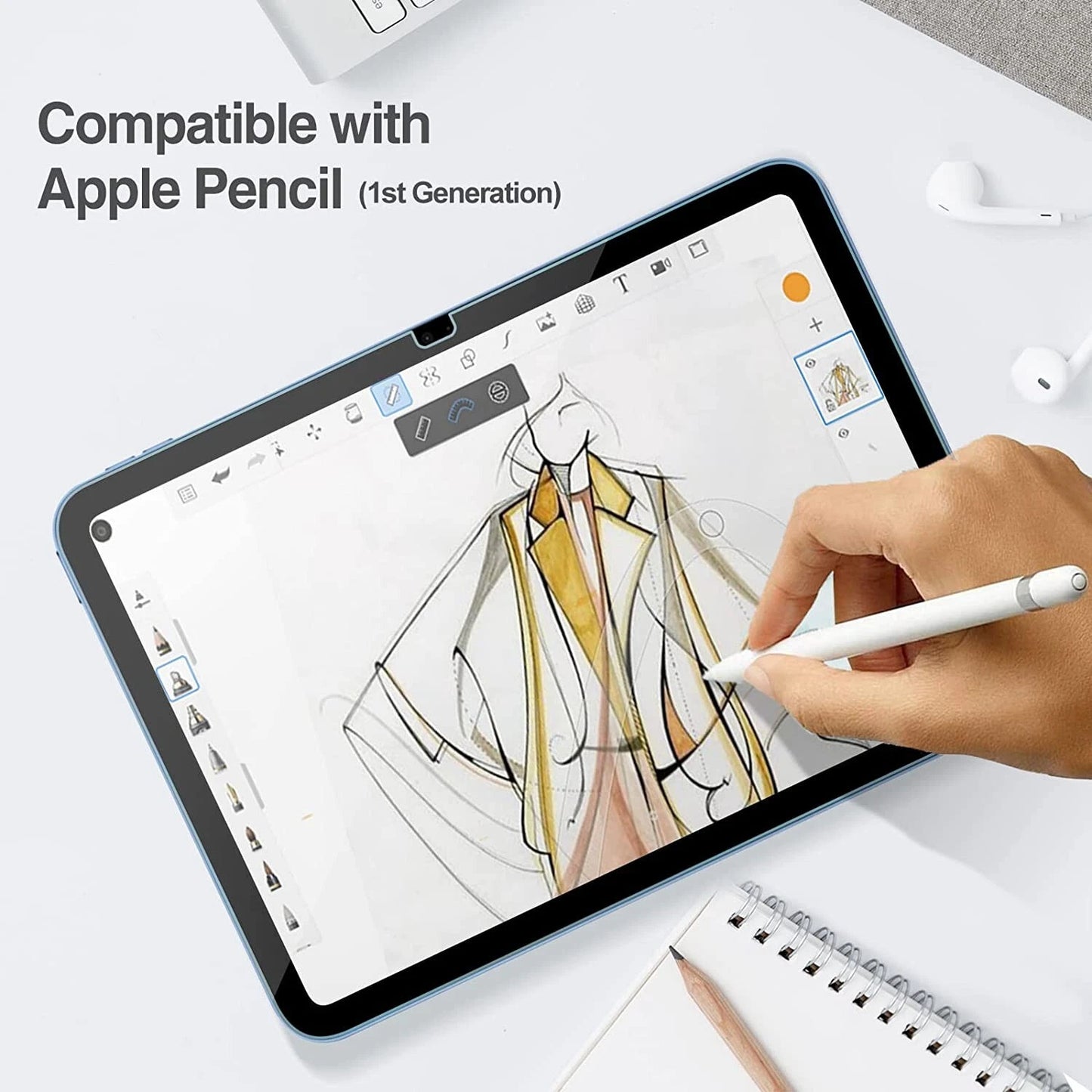 [2 Pack] Tempered Glass Screen Protector For iPad 10th Generation 10.9" 2022 - UC Worldlink