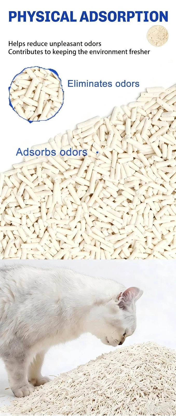 Nuzzkin Tofu Cat Litter 6L | Ultra Clumping, Low Dust & Biodegradable